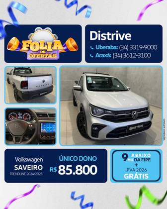 VOLKSWAGEN SAVEIRO 1.6 MSI TRENDLINE CS 16V FLEX 2P MANUAL VOLKSWAGEN SAVEIRO 1.6 MSI TRENDLINE CS 16V FLEX 2P MANUAL